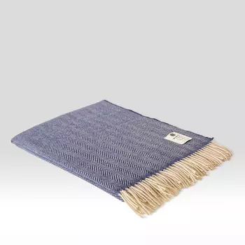 Herringbone Bluebell Плед