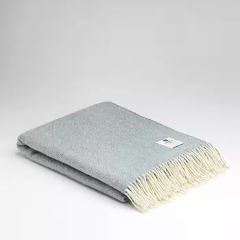 Herringbone Sea Green Плед