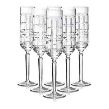 Hudson Plaid Бокалы для шампанского 6 шт.