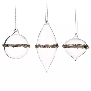 Jewel Ring Ball Набор из 3 новогодних украшений