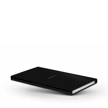 Le Carnet Black Matt - Nickel/White Записная книжка M