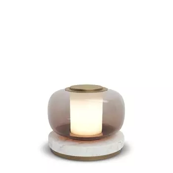 Luna A White Marble Настольная лампа
