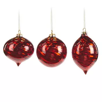 Metal Swirl Набор из 3 новогодних украшений