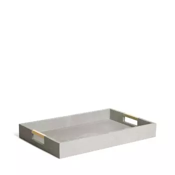 Modern Shagreen Dove Поднос