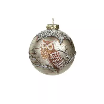 Owl Ball Набор из 6 новогодних украшений