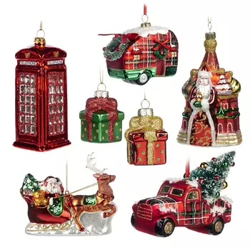 Santa's Home II Набор из 7 новогодних украшений