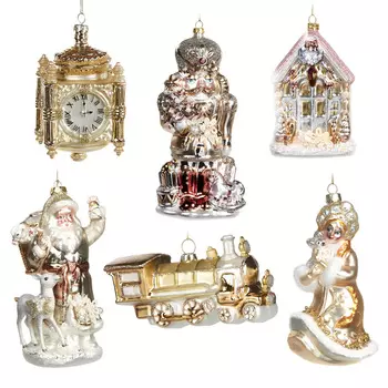 Santa's Journey I Набор из 6 новогодних украшений