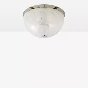Serein Polished Nickel / White Glass Потолочный накладной светильник M