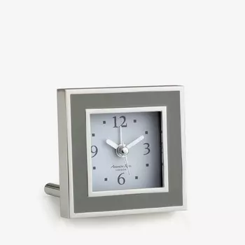 Silent Taupe Часы настольные с будильником