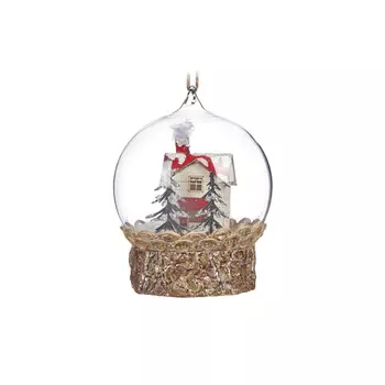 Snowball House Набор из 6 новогодних украшений