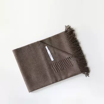 Solid Brown Melange Плед