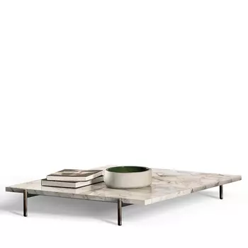 Superquadra Rectangular Calacatta Стол кофейный