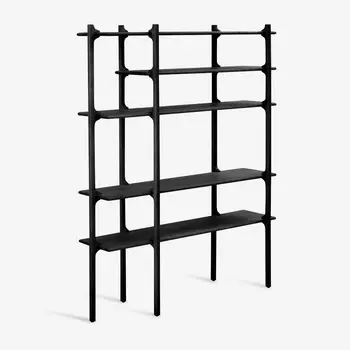 Tara Maple Black Стеллаж 161 см