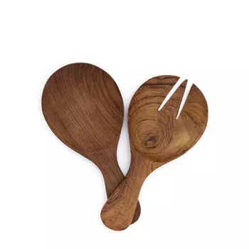 Teak Round Ложки для салата 2 шт.