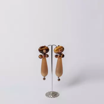 Tiger’s Eye Клипсы 80-е г. XX в.