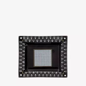 Trinket Black with White Squares Поднос