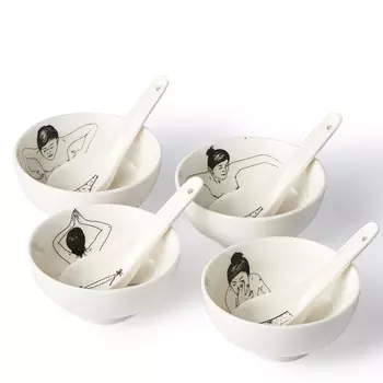 Undressed Чаша с ложкой 4 шт.