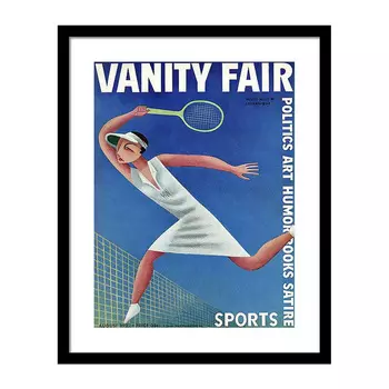 Vanity Fair Cover Featuring Helen Wills Playing Постер