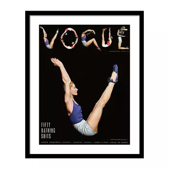 Vogue Magazine Cover of Lisa Fonssagrives Постер