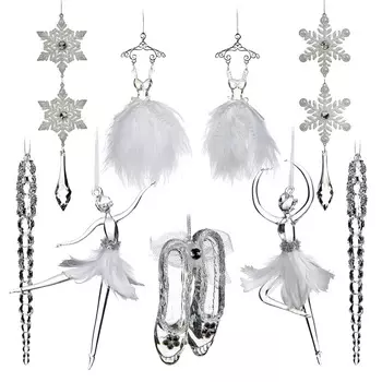 Winter Ballet I Набор из 9 новогодних украшений