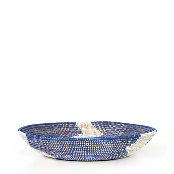 Wolof Lightning Blue/White Блюдо декоративное