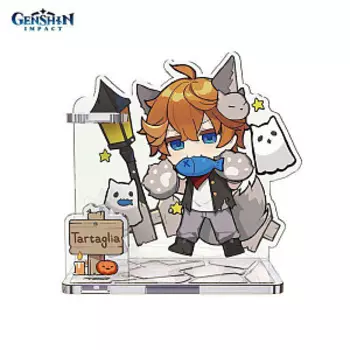 Акриловая фигурка держатель для ручек Genshin Impact: Halloween Tartaglia
