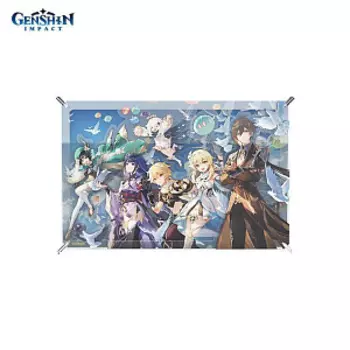 Акриловый стенд Genshin Impact – 1st Anniversary Congratulatory Artwork