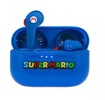 Беспроводные наушники OTL Technologies: Super Mario TWS Wireless Earphones (White/Blue) (SM1155) (626781)