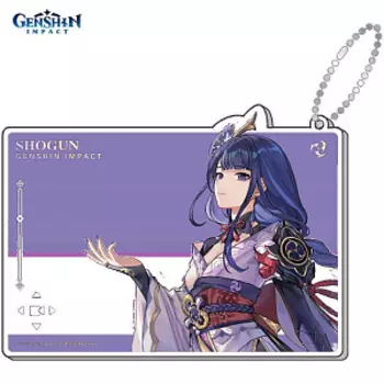 Брелок акриловый Genshin Impact: Raiden Shogun (6942421104094)