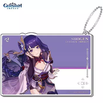 Брелок акриловый Genshin Impact: Raiden Shogun (6942421104124)