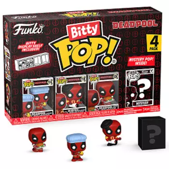 Фигурка Funko Bitty POP Deadpool: Bathtime + Flamenco + Supper Hero + Mystery (84960) (4 шт)
