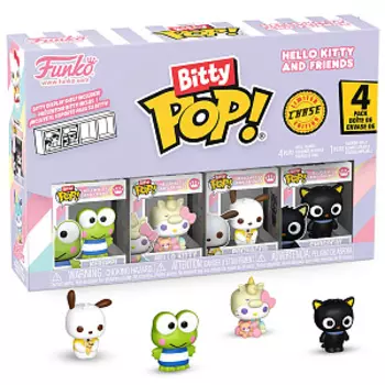 Фигурка Funko Bitty POP: Hello Kitty And Friends – Keroppi + Hello Kitty + Pochacco + Chase (секретная) (4 фигурки) (4PK) (85714)