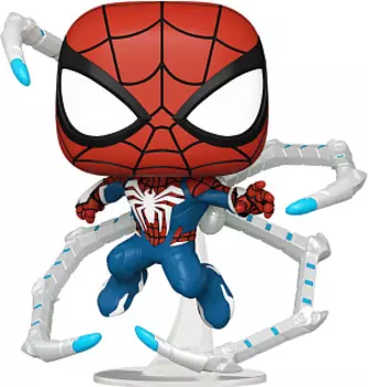 Фигурка Funko POP Games: Marvel Spider-Man 2 – Peter Parker Suit Bobble-Head (971) (76109) (9,5 см)