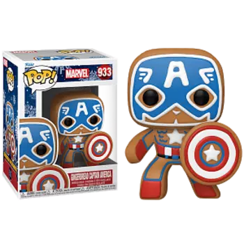 Фигурка Funko POP Marvel Holiday: Gingerbread – Captain America (50657)