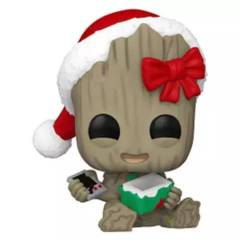 Фигурка Funko POP Marvel: Holiday S4 – Groot Bobble (1440) 80033 (9,5 см)