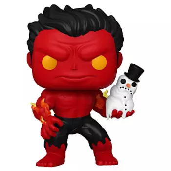 Фигурка Funko POP Marvel Holiday S4: Red Hulk Bobble-Head (1439) (80034) (9,5 см)