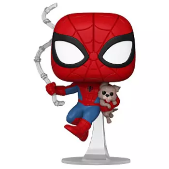 Фигурка Funko POP Marvel: Spider-Man with Sandwich the Dog Exclusive (1449) (85244) (9,5 см)