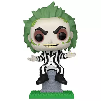 Фигурка Funko POP Plus: Beetlejuice S3 – Beetlejuice on Tombstone (1757) (83562) (9,5 см)