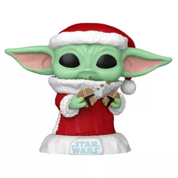 Фигурка Funko POP Star Wars: Holiday – Grogu Bobble-Head (747) (80009) (9,5 см)