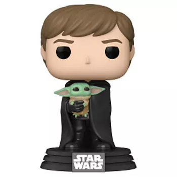 Фигурка Funko POP Star Wars: Mandalorian – Luke Skywalker with Grogu (58290)