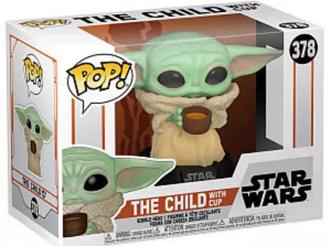 Фигурка Funko POP Star Wars – Mandalorian: The Child (Малыш Йода) w/cup (49933)