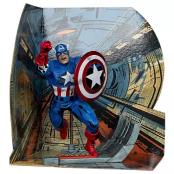 Фигурка McFarlane Toys Marvel: Captain America (Captain America #100) 1:10 (12 см) (147773)