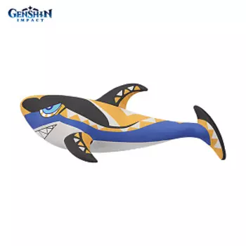 Игрушка плюшевая miHoYo Genshin Impact: Акула Муалани / Mualani Sharky Ice Silk Body Pillow (41884)
