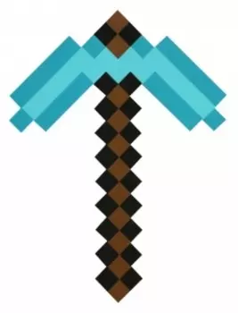 Minecraft Кирка Алмазная пиксельная 45см
