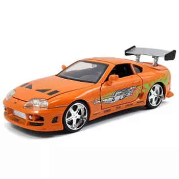 Модель машинки Fast & Furious: 1995 Toyota Supra-Orange (Масштаб 1:24) (97168)