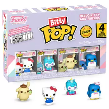 Набор фигурок Funko Bitty POP Hello Kitty And Friends: Hello Kitty + Cinnamoroll + Pompompurin + Chase (4 шт) (85713)