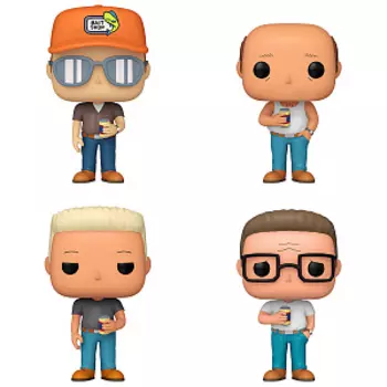Набор фигурок Funko POP Television: King of the Hill – Dale Gribble / Hank Hill / Bill Dauterive / Boomhauer 4PK Exclusive (4 шт) (87253)