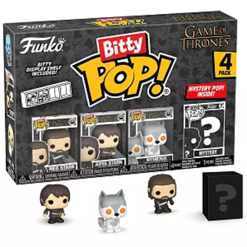 Набор Funko Bitty POP: Game of Thrones: Ned Stark + Arya Stark + Nymeria + Mystery (4 фигурки) (83649)