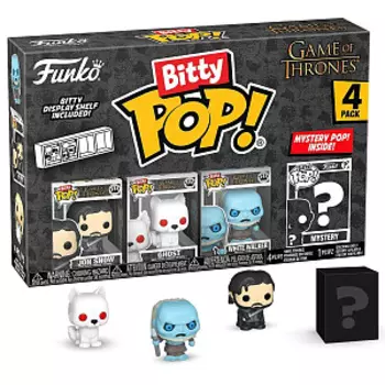 Набор Funko Bitty POP: Game of Thrones: Jon Snow + Ghost + White Walker + Mystery (4 фигурки) (83647)
