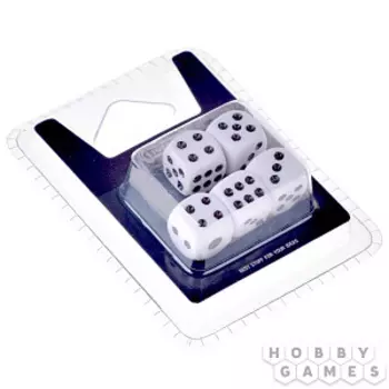 Набор кубиков Stuff-Pro (D6 12 мм 5 шт белые)